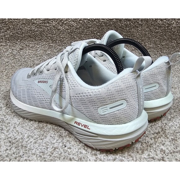 Brooks Womens Revel 6 1203861B459 White Running Shoes Sneakers Size 10 - Picture 4 of 12